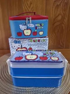 限定セール‼️HELLO KITTY 　ランチボックス+保冷バックセット　ブルー