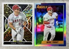 Topps MLB マイク・トラウト ロサンゼルス・エンゼルス インサート 2枚