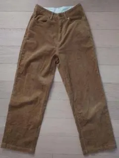【美品】ブラウン コーデュロイ ワイドパンツ