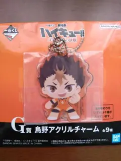 劇場版ハイキュー！！ 一番くじ G賞 烏野アクリルチャーム 西谷夕