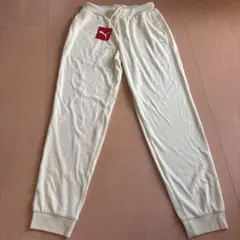 新品　タグ付き　PUMA プーマ ライトイエロー　スウェットパンツ　レディースL