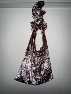 ベロアフリルハンドルバッグ　GU