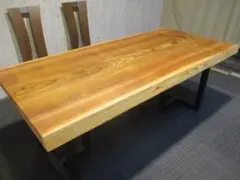 1731□ 杉 スギ テーブル ローテーブル ダイニング 座卓 一枚板 天板