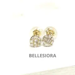 ベルシオラ ダイヤモンド ピアス K18YG 0.12ct