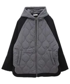 ラグラン切替 キルティング ブルゾン