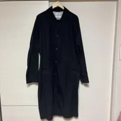 coen ステンカラーコート ブラック X-LARGE