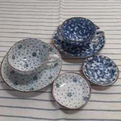 コーヒーカップ&ソーサー　２客セット　豆皿付き