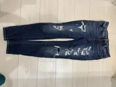 American Eagle スキニーデニム ダメージ加工 0サイズのサムネイル