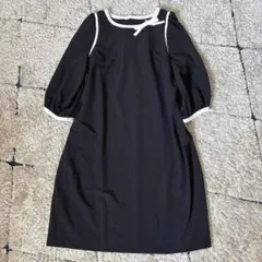 【美品✨】大きいサイズ！　ローズティアラ　46 ダブルクロスコクーンワンピース