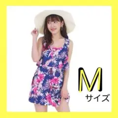 可愛い❤️ショートパンツ一体型ワンピース水着【Mサイズ】