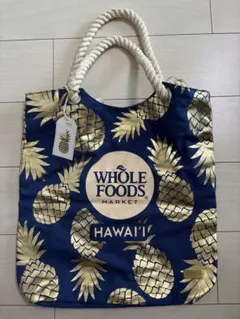 ハワイ Whole Foods Market パイナップル柄 エコバッグ　新品