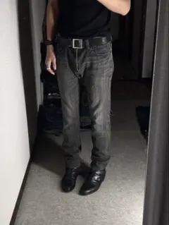 00s Burberry Dark Blue Fade Denim Hedi - メルカリ
