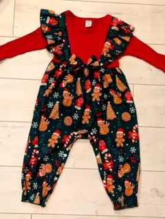 SHEIN クリスマス柄カバーオール 12-18M