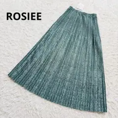 新品タグ付き　ROSIEE ロージー　総レーススカート　プリーツロングスカートのサムネイル