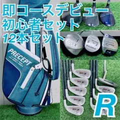 ジュニア ゴルフクラブセット 12本 キャディバッグ付 右利き 初心者 