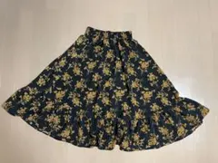 SHEIN 花柄ロングスカート フレアスカート　レディース　ウエストゴム