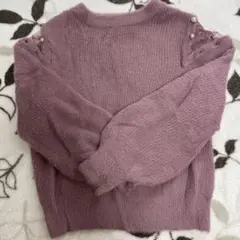 【値下げしました！】MAJESTIC LEGON パール装飾ニット