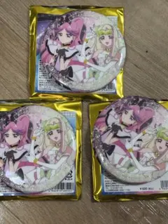 キミとアイドルプリキュア展 キュアキッス　キュアズキューン 缶バッジ 3枚