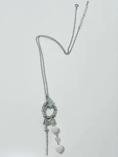 シルバービーズネックレス