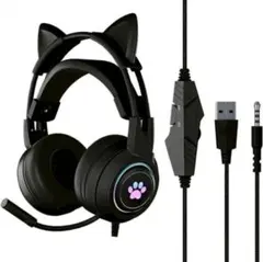 YOWU SELKIRK猫耳ヘッドホン LED搭載 専用ケース付 - メルカリ