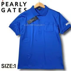 定価2.5万 0 パーリーゲイツ 速乾 ストレッチ シンプル 半袖ポロシャツ