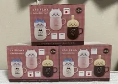 ちいかわ チルタイム 蓋付きマグカップ うさぎ ハチワレ ちいかわ 3種セット