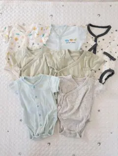肌着　7枚セット　まとめ売り　半袖長袖　ユニクロ　バースデイ　新生児　出産準備品