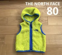 The North Face フリースベスト 蛍光イエロー 80