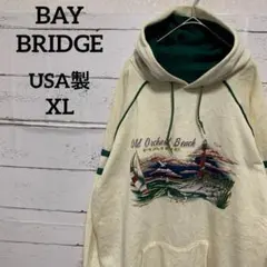 【ベイブリッジ】90'sスウェットパーカー USA製 ヴィンテージ 一点物