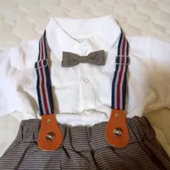 ベビー90 フォーマル 3点セット ブラウン 男の子 キッズ 子供服