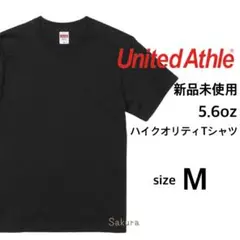 ユナイテッドアスレ 新品未使用 5.6oz 半袖Tシャツ ブラック Mサイズ