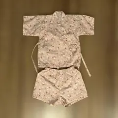 花柄 甚平 サイズ80 綿100%