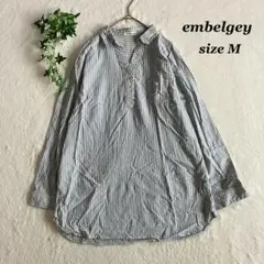 embelgey✨アンベルジュ（M）シャツ ブラウス ストライプ プルオーバー