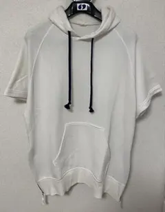 パープルアンドイエロー　半袖　パーカーのサムネイル