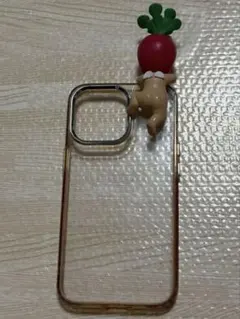 iPhone13proケース ラディッシュフィギュア付き
