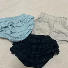 KNOCK KNOCK フリル付きパンツ3点セット　ベビーブルマ