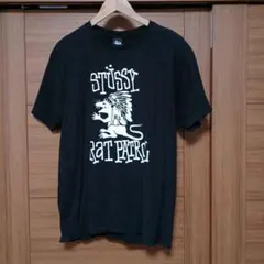 STÜSSY ライオンプリント Tシャツ ブラック