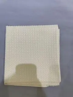 新品　日本製　ワッフル織のクッションカバー　45×45cm　アイボリー　正方形