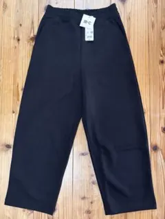 【タグ付き】UNIQLO :C ウィメンズスウェットワイドパンツ S ブラック