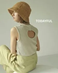 TODAYFUL Backopen Rib Tanktopのサムネイル