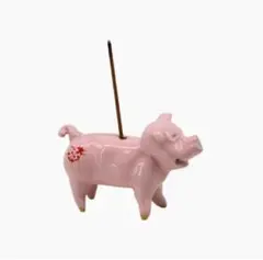 新品クーンケラミック小ブタお香立てインセンスアスティエドヴィラットジョンデリアン