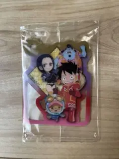ワンピース グミ オリジナルプラカード ルフィ、チョッパー、ロビン、ジンベエ集合
