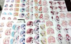 ②【訳あり】まとめ売り　200片以上　suisaicco　ハンドメイド　シール
