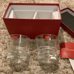 Baccarat クリスタルロックグラス 2個セット