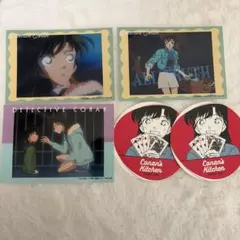 名探偵コナン 毛利蘭 工藤新一 ブロマイド コースター