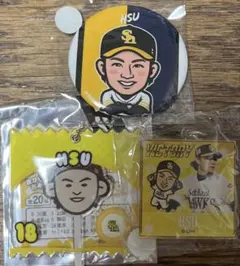 福岡ソフトバンクホークス 徐若熙選手 キーホルダー 若鷹ガチャ ルオシーセット