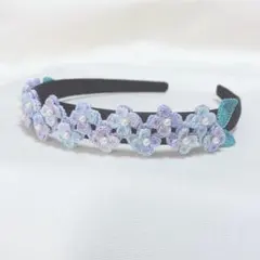 紫陽花のカチューシャ・子供用・青