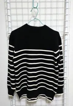 ボーダーニット長袖 M / トップバリュ