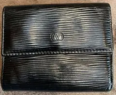 Valentino G黒 レザー 三つ折り財布 Made in Italyのサムネイル