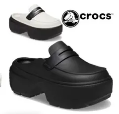 【ayk様専用ページ】クロックス ストンプ ローファー ブラック　厚底 23